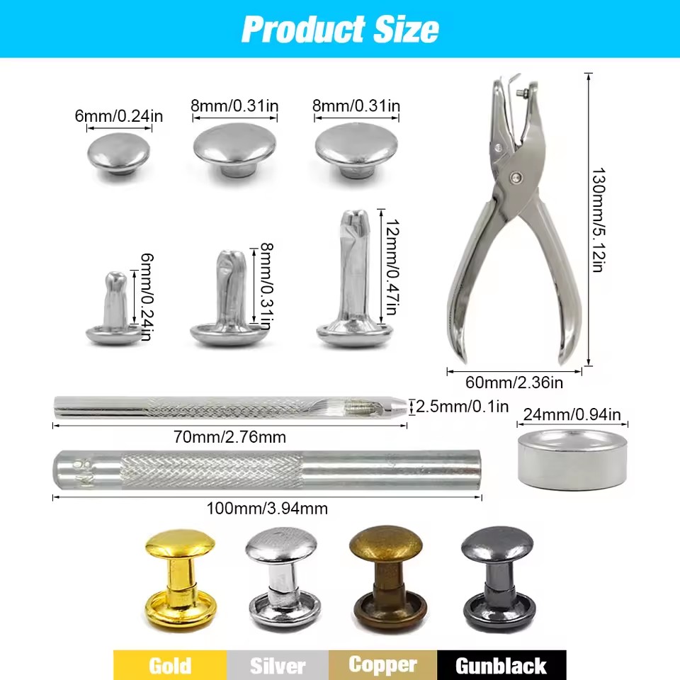 Rivets à Double capuchon en mé - Rivet Setter Tool avis et prix