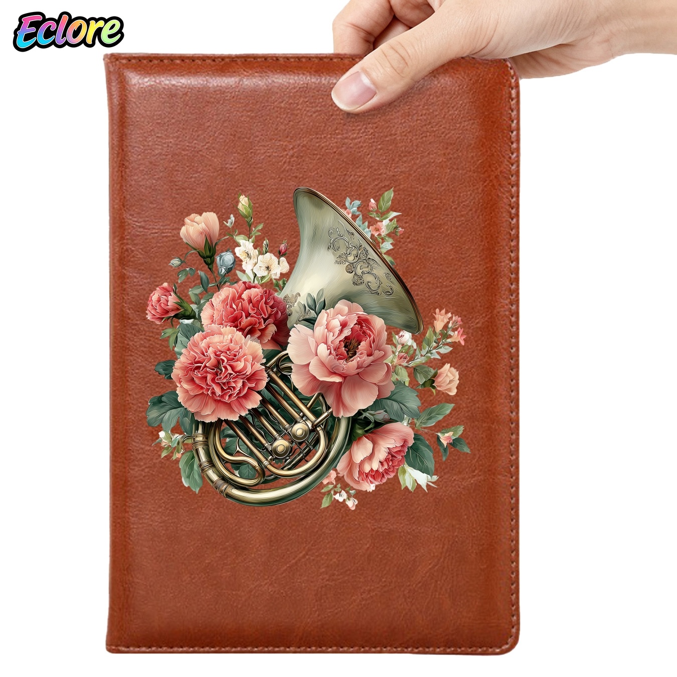 Carnet en cuir PU floral avec  - Leather Work Diary Covers avis et prix
