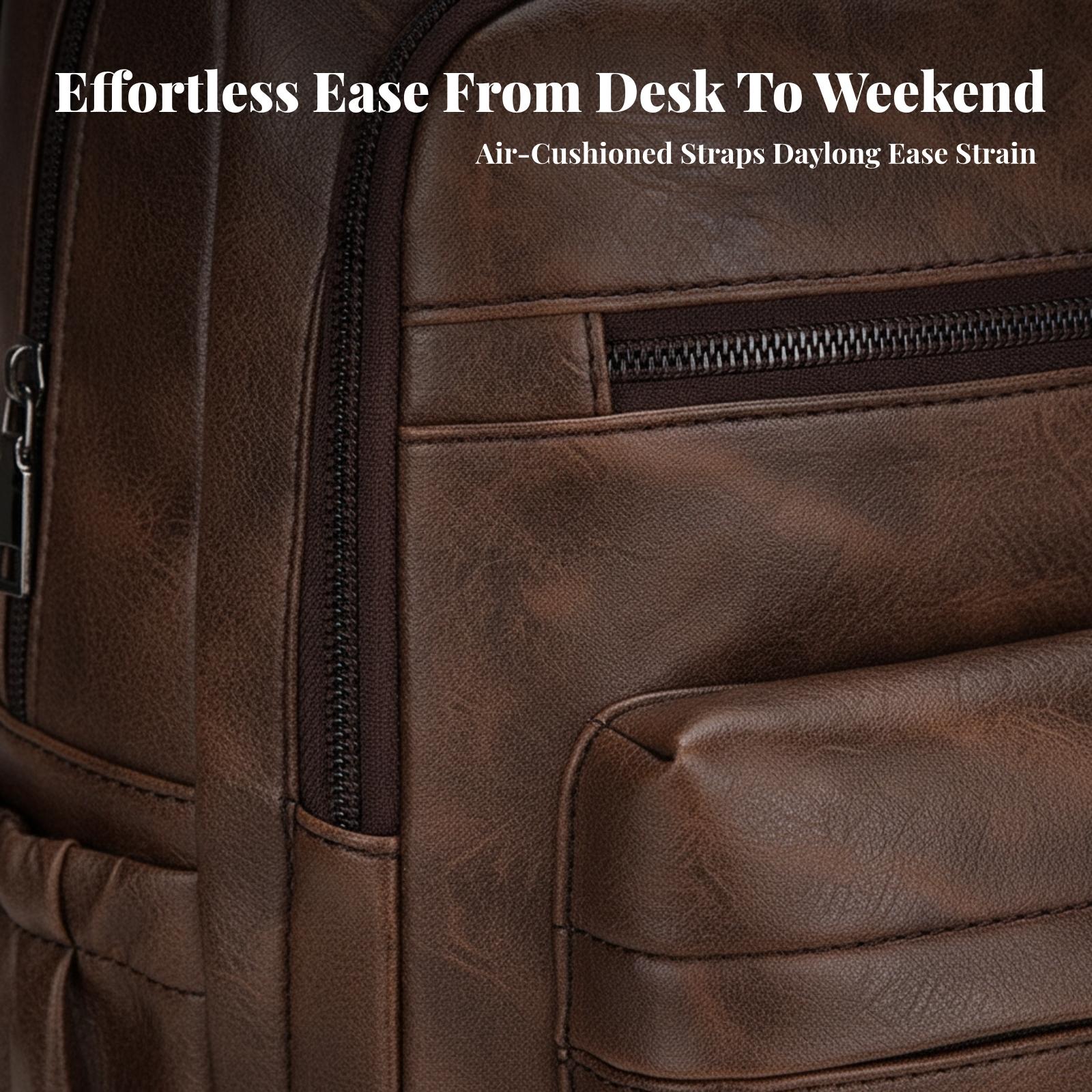 Sac à dos imperméable pour hom - Leather Work Rucksack Mens avis et prix